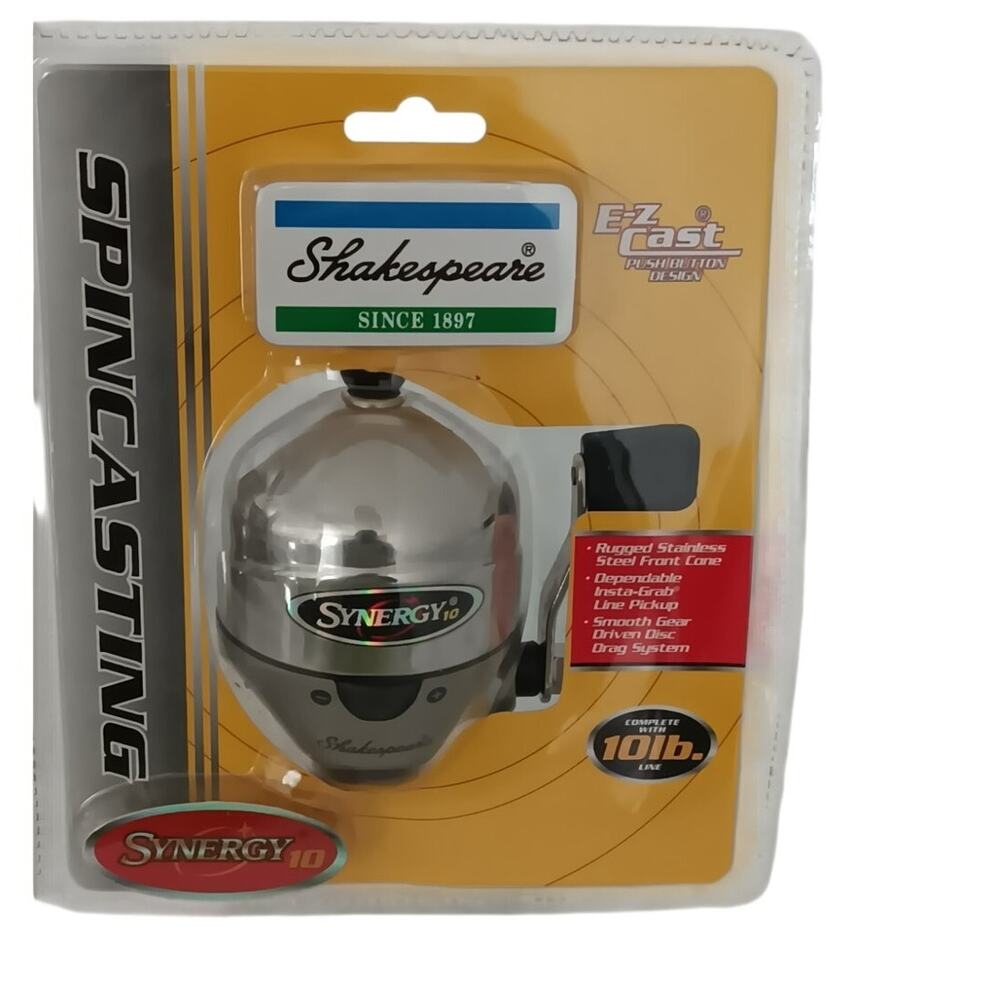 Shakespeare Ez Cast Spin Caster Fishing Reel Synergy 10 USA Made New Old stock